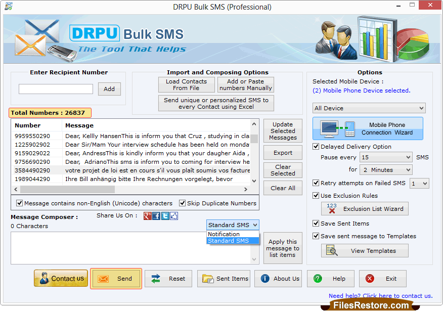 Send Bulk SMS