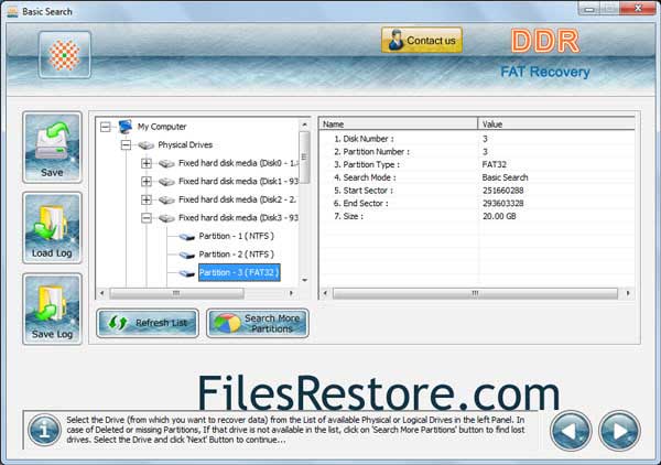 FAT Data Recovery Software screenshot