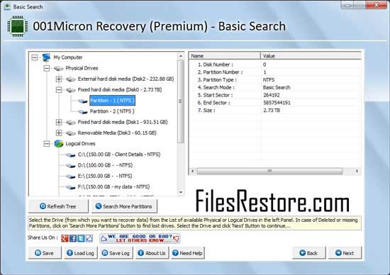 Files Restore software