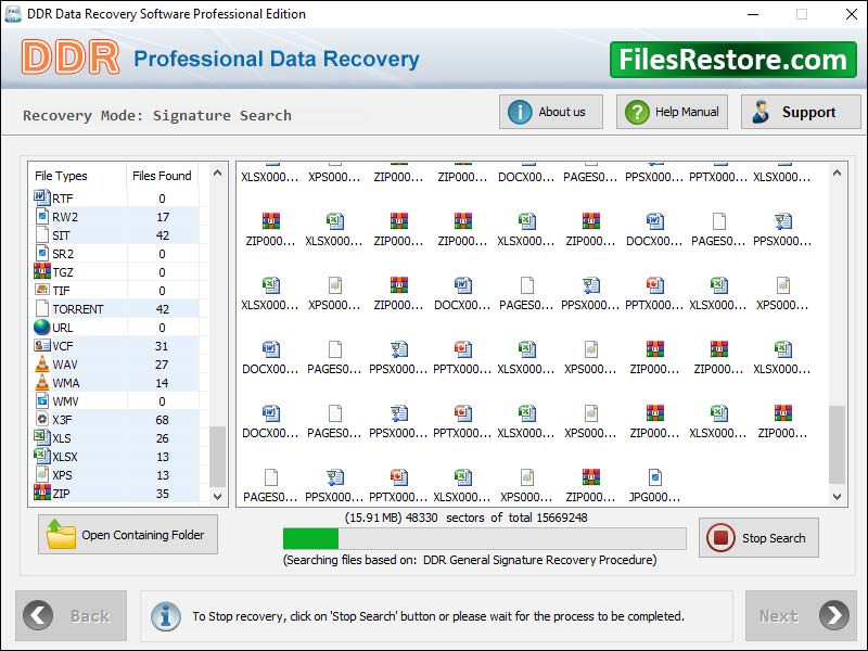 File Restore 5.8.4.1