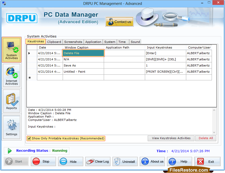 System Activities