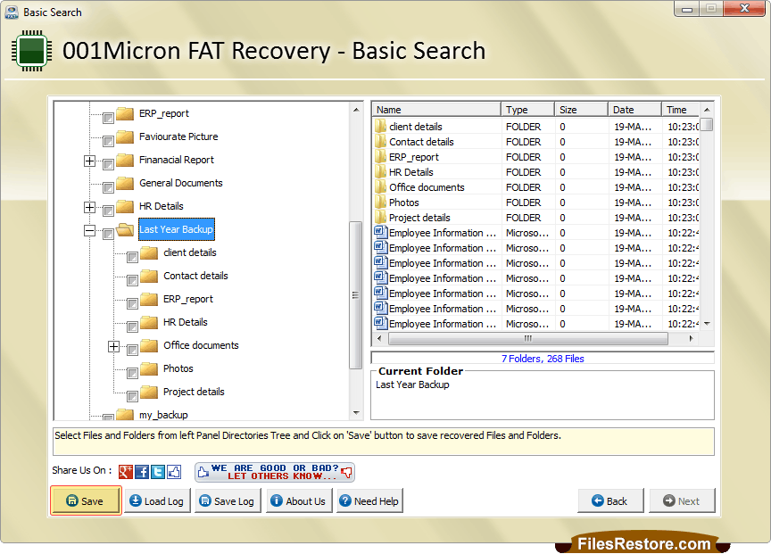 Save Recovered Data