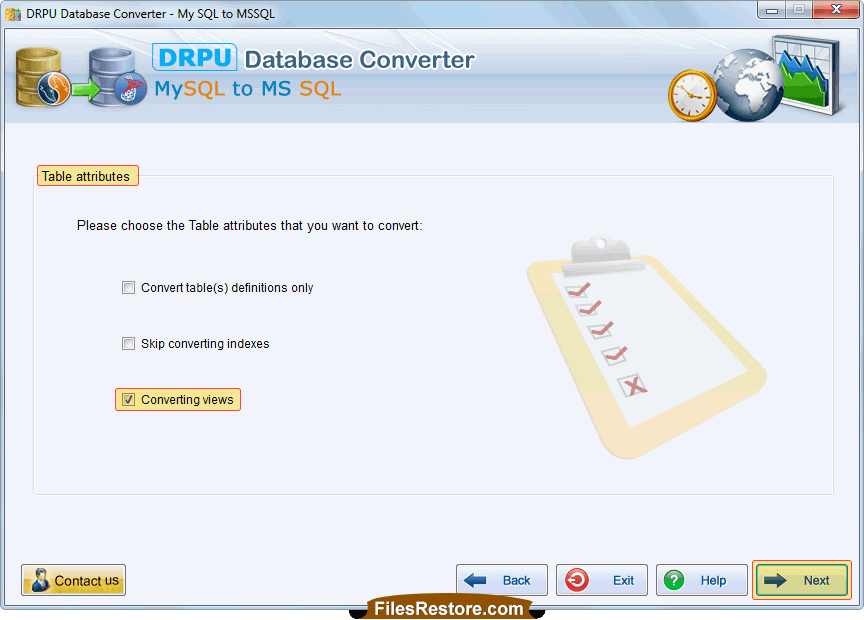 Choose table attribute