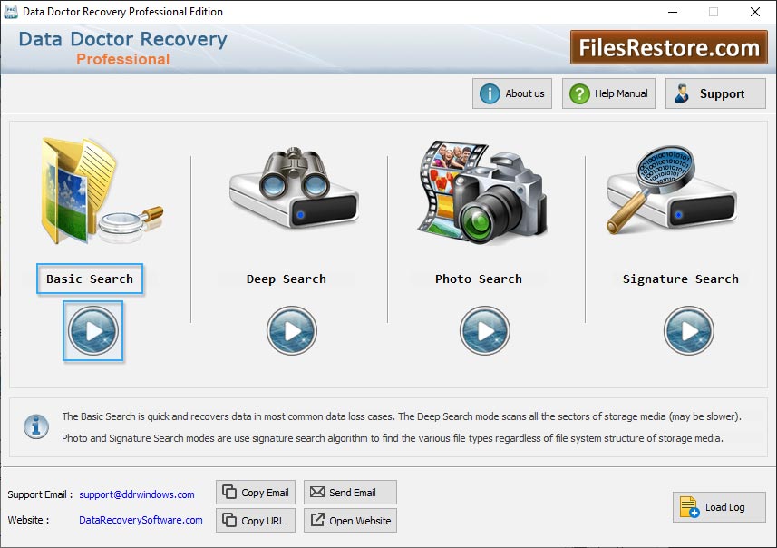 Select any one Searching Mode Select any one Searching Mode